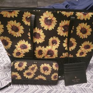 Kate Spade Purse/wallet/card holder- sunflower